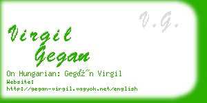 virgil gegan business card